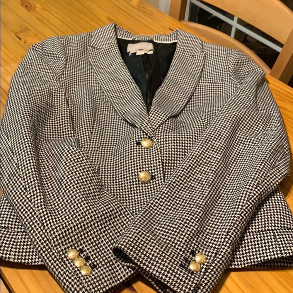 Cotton houndstooth jacket